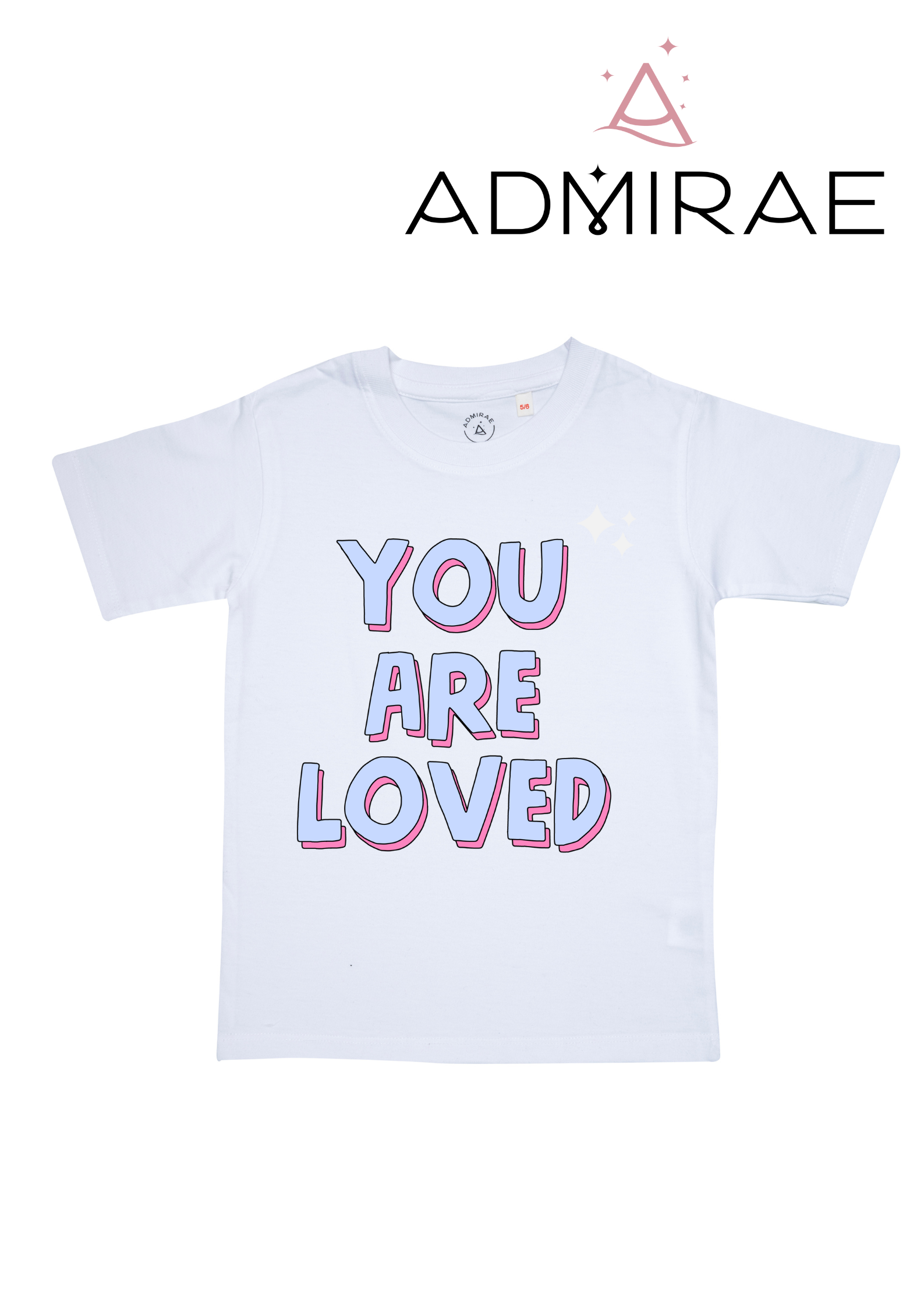 You are loved T shirt White ADMIRAE