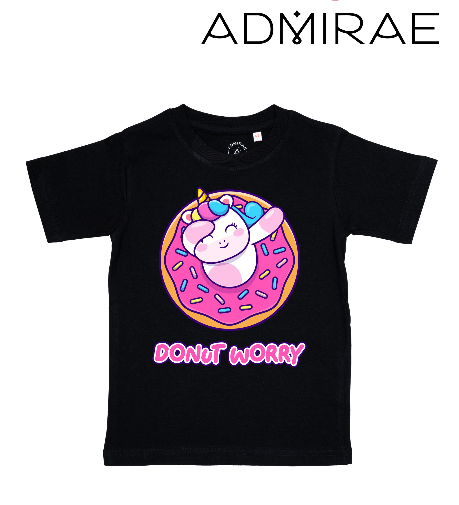 Admirae Unicorn_Donut Worry T-shirt
