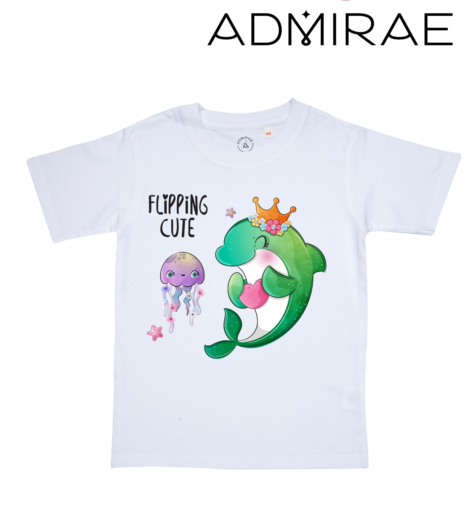 Admirae Dolphin Flippin Cute_T-shirt