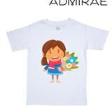 Admirae Girl with Flowers T-Shirt