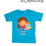 Admirae Girl with Flowers T-Shirt