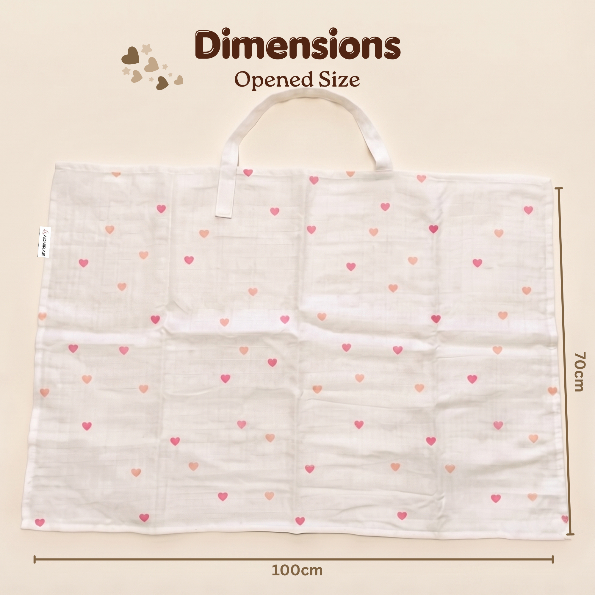 100% Cotton Muslin Nursing Cover for Breastfeeding - Breathable Baby Feeding Apron & Privacy Wrap with Adjustable Neck Strap for Moms (Dinosaur)