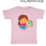 Admirae Girl with Flowers T-Shirt