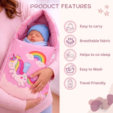 Baby Sleeping Bag | Baby Sleep Sack for Newborn & Toddlers | Soft Breathable Fabric | Lightweight Baby | 2-Way Zipper | Baby Wearable Blanket (Unicorn)