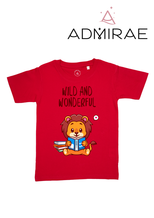 Lion_Wild and Wonderful T-shirt (Red)