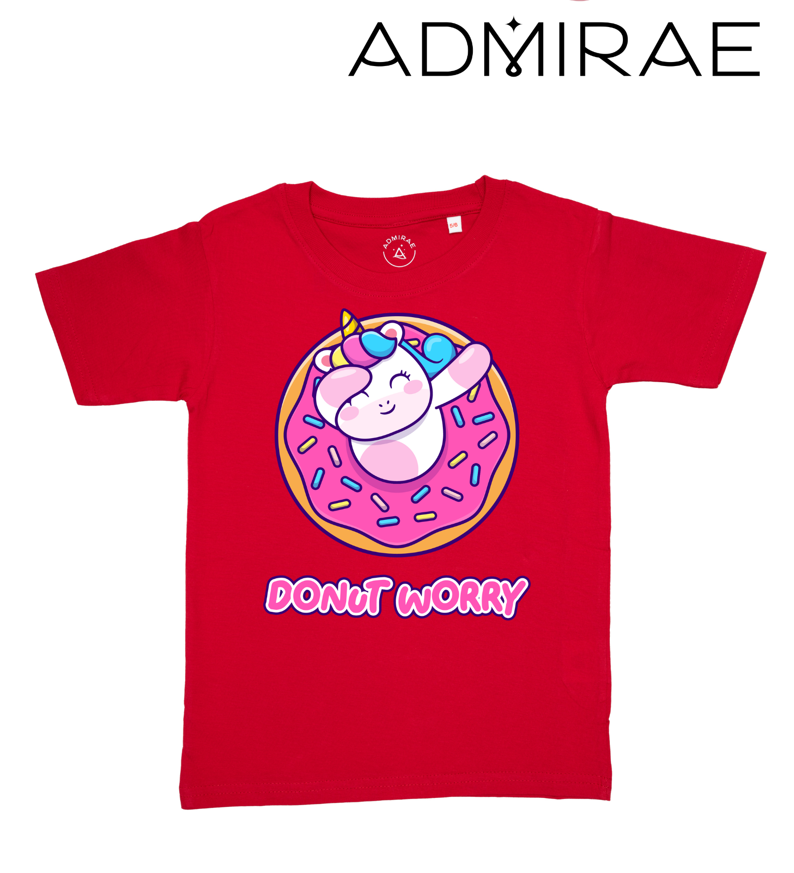 Admirae Unicorn_Donut Worry T-shirt