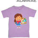 Admirae Girl with Flowers T-Shirt