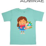 Admirae Girl with Flowers T-Shirt