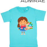 Admirae Girl with Flowers T-Shirt