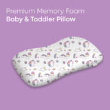 ADMIRAE Premium Memory Foam Baby Toddler Pillow - Unicorn