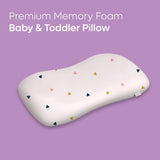 ADMIRAE Premium Memory Foam Baby Toddler Pillow - Triangle