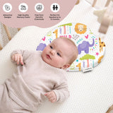 ADMIRAE Premium  Memory Foam  Heart shape Baby Pillow, Animal Print