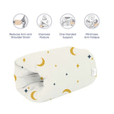Admirae Arm Feeding Pillow for Baby - Moon & Star Print