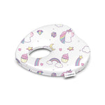 ADMIRAE Baby Pillow Heart Shape Pillow with unicorn and rainbow print for infant comfort