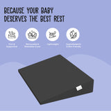 ADMIRAE Baby Wedge Pillow for Crib & Mattress - Grey