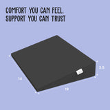 ADMIRAE Baby Wedge Pillow for Crib & Mattress - Grey