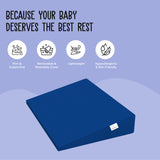 ADMIRAE Baby Wedge Pillow for Crib & Mattress - Blue