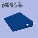 ADMIRAE Baby Wedge Pillow for Crib & Mattress - Blue