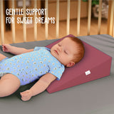 ADMIRAE Baby Wedge Pillow for Crib & Mattress - Pink