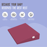 ADMIRAE Baby Wedge Pillow for Crib & Mattress - Pink