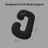 ADMIRAE C-Shape Pregnancy Pillow, Grey