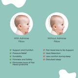 ADMIRAE Head Shaping Baby Pillow with support and comfort benefits