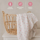 Admirae 100% Cotton Muslin Baby Swaddle Set, Pack of 3, Ocean Dreams and Hearts (Sea Animals, Hearts, Moon and Clouds)