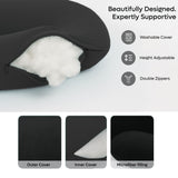 ADMIRAE J-shape Pregnancy Pillow, Black