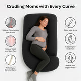 ADMIRAE J-shape Pregnancy Pillow, Grey