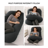 ADMIRAE J-shape Pregnancy Pillow, Grey