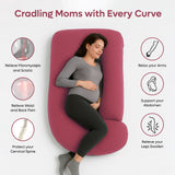 ADMIRAE J-shape Pregnancy Pillow, Pink