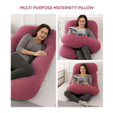 ADMIRAE J-shape Pregnancy Pillow, Pink