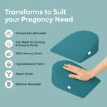 Memory Foam Pregnancy Pillow For Pregnant Women And Aslo use for Bell Support And Back Support
