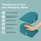 Memory Foam Pregnancy Pillow For Pregnant Women And Aslo use for Bell Support And Back Support