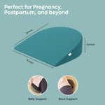 ADMIRAE Memory Foam Pregnancy Pillow providing belly and back support for comfort during pregnancy