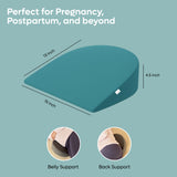 ADMIRAE Memory Foam Pregnancy Pillow providing belly and back support for comfort during pregnancy