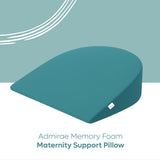 ADMIRAE teal memory foam Pregnancy Pillow for maternity support and comfort