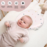 ADMIRAE Premium  Memory Foam  Heart shape Baby Pillow, Triangle Print