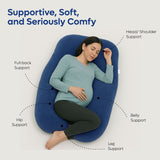 ADMIRAE U-shape Pregnancy Pillow, Blue