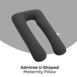 ADMIRAE U-shape Pregnancy Pillow, Grey