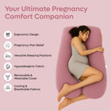 ADMIRAE U-shape Pregnancy Pillow, Pink