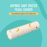 ADMIRAE baby bolster pillow with moon and star pattern for comfortable baby support