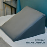 ADMIRAE memory foam wedge cushion in gray color usedfor sleeping