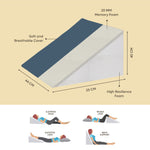 memory foam wedge cushion with breathable cover comfort cushion