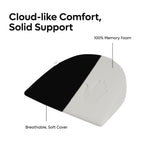 ADMIRAE Pregnancy Pillow Round with 100 percent memory foam and breathable soft cover for cloud-like comfort