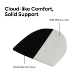 ADMIRAE Pregnancy Pillow Round with 100 percent memory foam and breathable soft cover for cloud-like comfort
