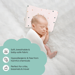ADMIRAE head shaping Baby Pillow with soft breathable fabric and hypoallergenic design