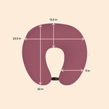 ADMIRAE Feeding Pillow with dimensions showing 23.5 by 22 by 13.5 by 9 inches