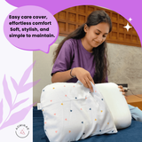 Admirae Toddler Pillow Cover-Triangles Print