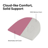 ADMIRAE memory foam pregnancy support pillow with 100 percent memory foam and breathable soft cover for cloud-like comfort
